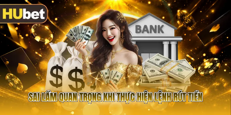 Sai lầm quan trọng khi thực hiện lệnh rút tiền